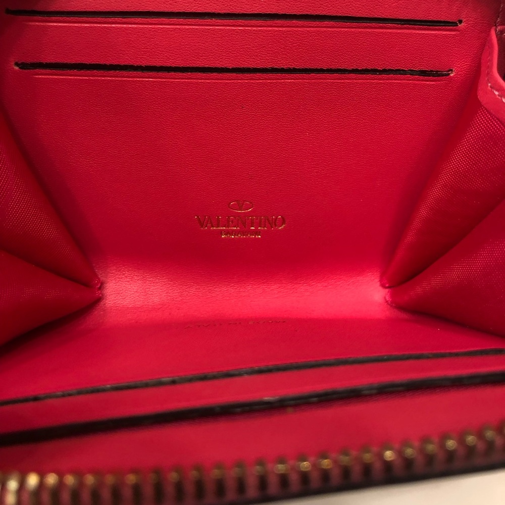 Valentino Zipper Card Coin Wallet - Picture 4 of 10